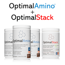 Load image into Gallery viewer, OptimalAmino® Powder - Elite + OptimalStack Bundle