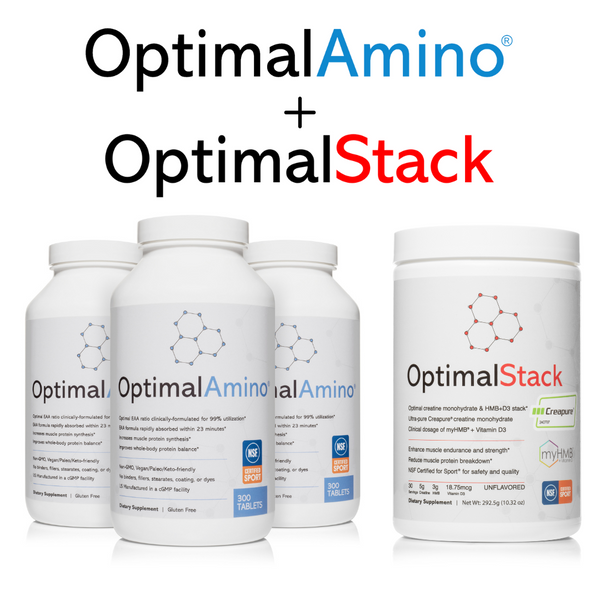 OptimalAmino® Tablets - Elite + OptimalStack Bundle
