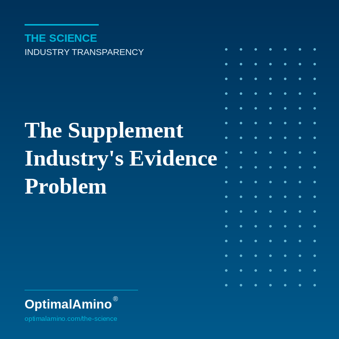 The Supplement Industry's Evidence Problem