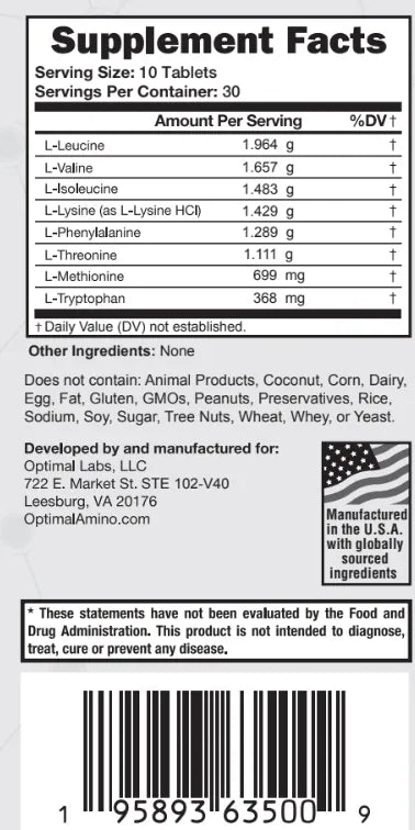 300 tablets, supplement facts