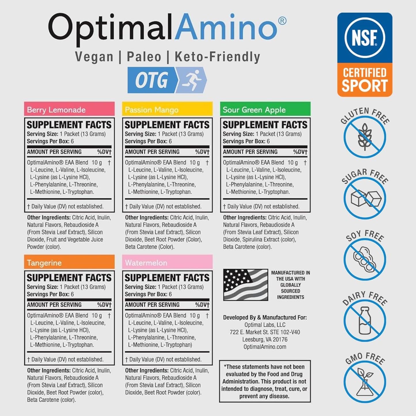 OptimalAmino® OTG - Fitness + OptimalStack Bundle