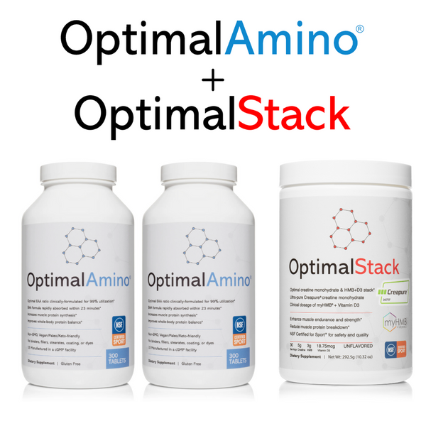 OptimalAmino® Tablets - Fitness + OptimalStack Bundle
