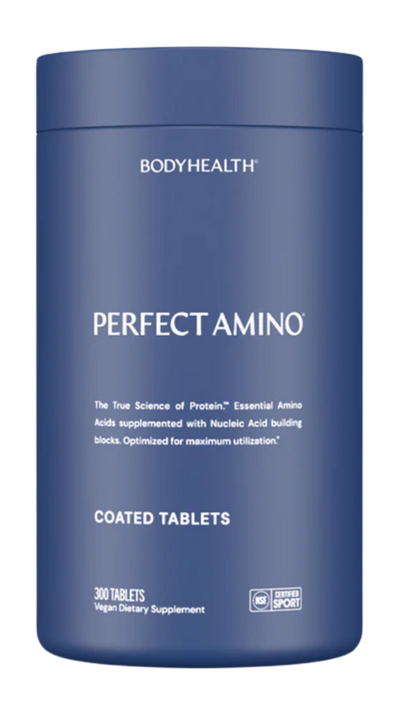 PerfectAmino 300 tablet bottle, NSF Certified for Sport