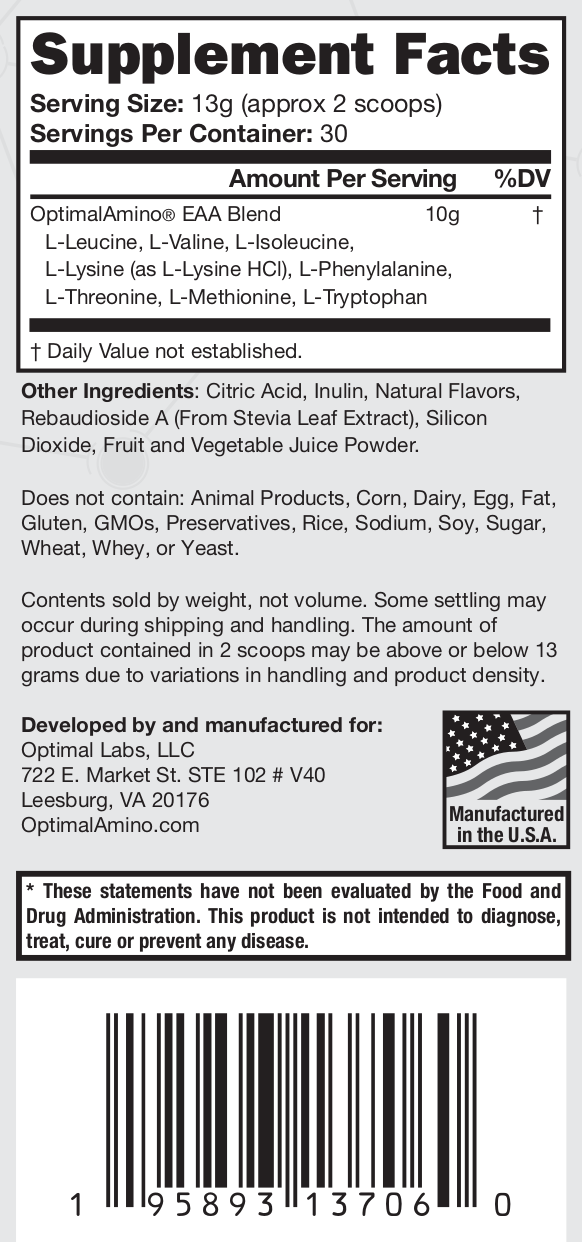 OptimalAmino® Powder - Health + OptimalStack Bundle