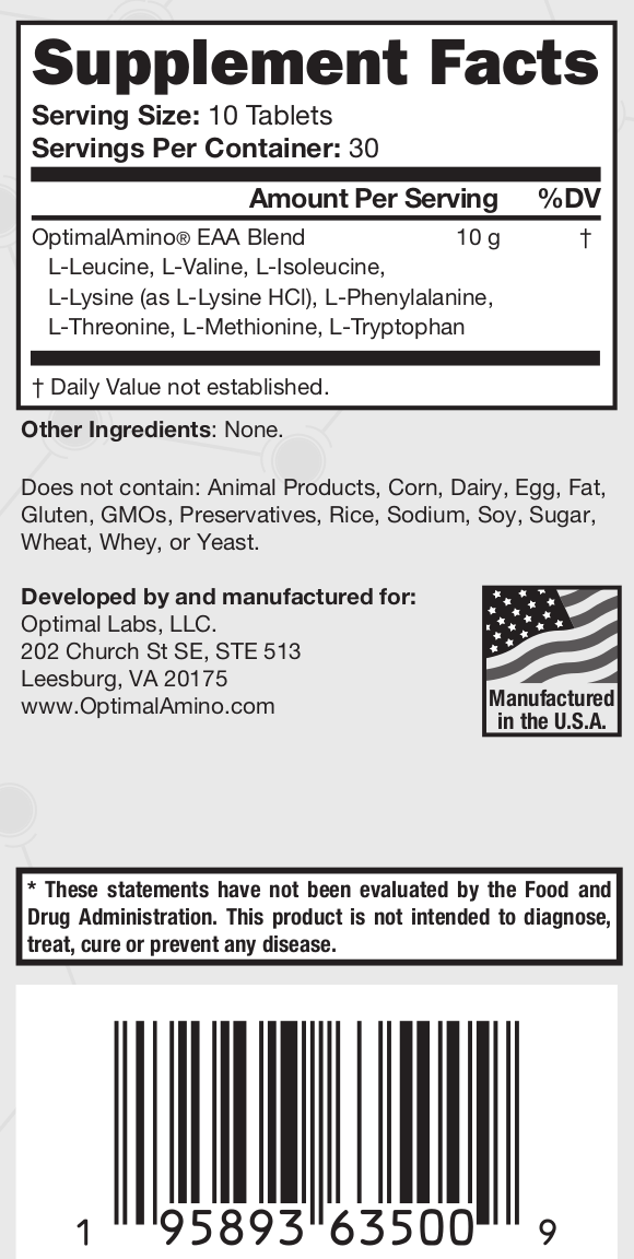 OptimalAmino® - 300 Tablets